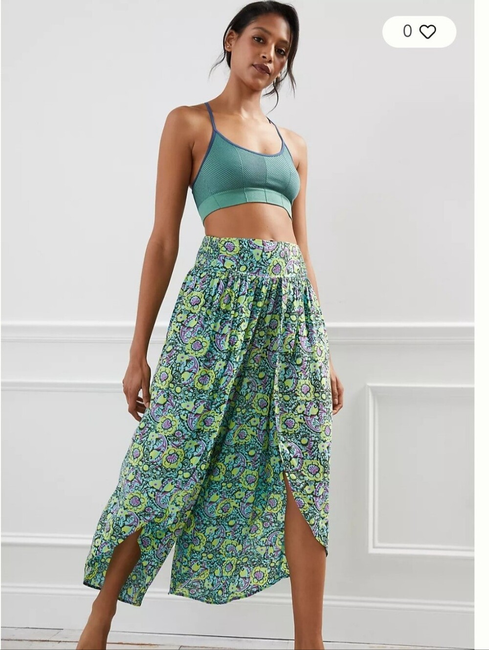 Anthropologie Sargasso Split Hem Flowing Wide Leg Pants Size Small Festival Boho